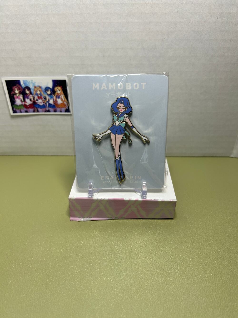 Mamobot Sailor Moon Anime Pin Sailor Mercury Top Model Senshi